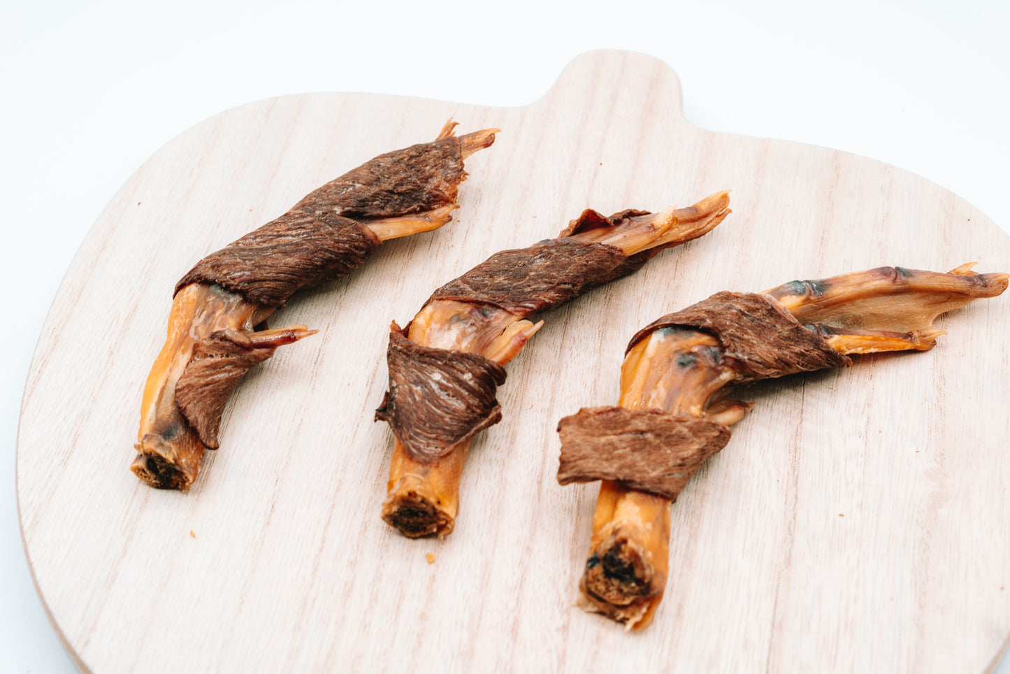 Dehydrated "Mummified" Beef Wrapped Duck Feet