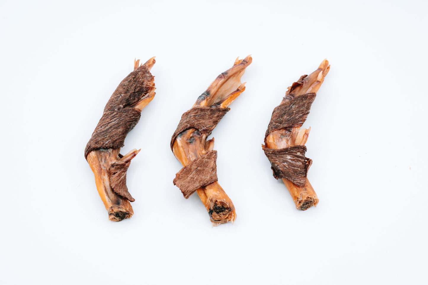 Dehydrated "Mummified" Beef Wrapped Duck Feet