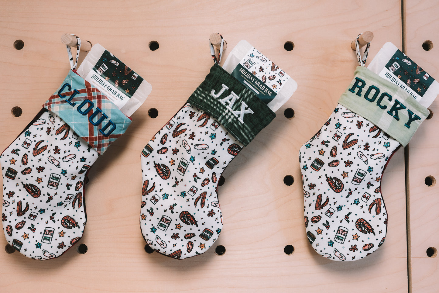 Holiday Embroidered Stocking Set (WnF x Miimoki Art)