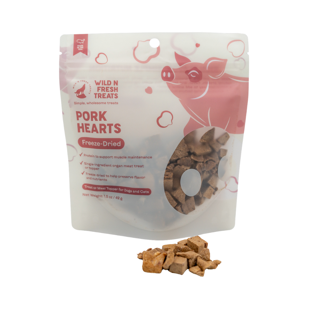 Freeze-Dried Pork Hearts