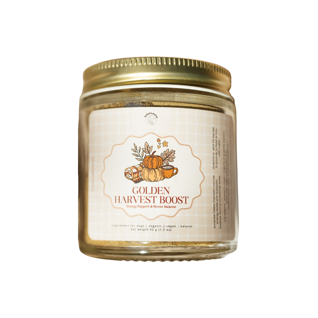 Holisticanine Organic Golden Harvest Boost Supplement | Energy Support & Stress Balance