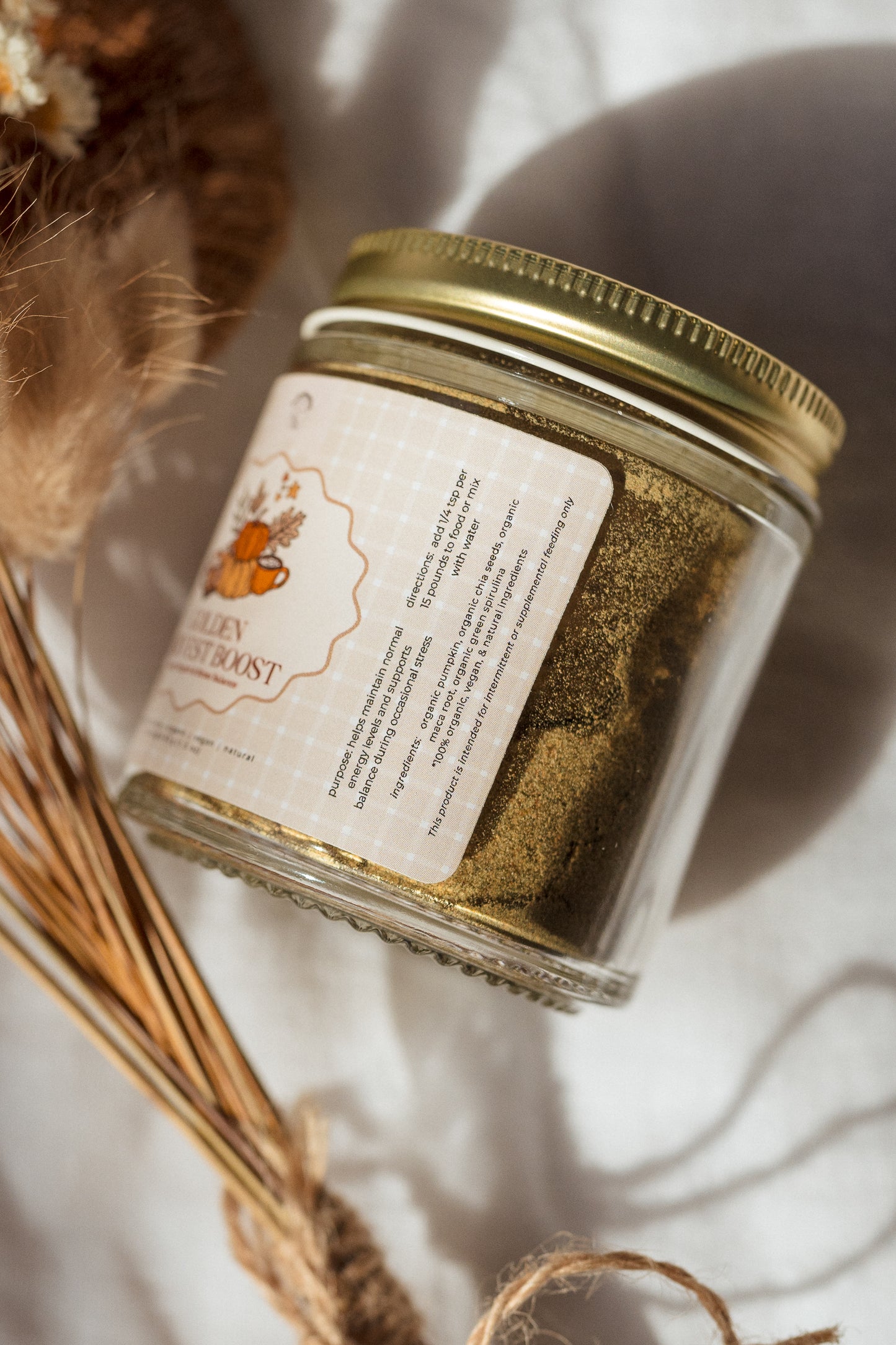 Holisticanine Organic Golden Harvest Boost Supplement | Energy Support & Stress Balance