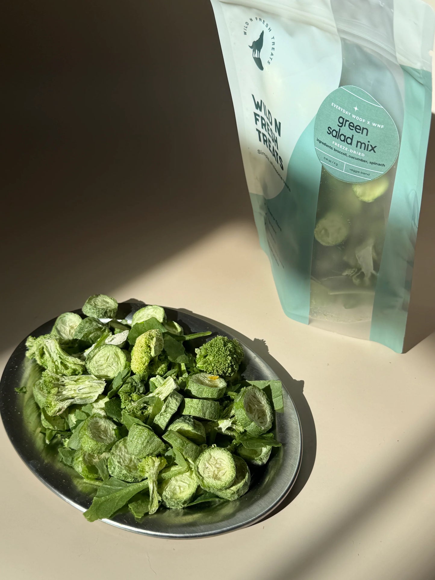 WnF x Everyday Woof Freeze-Dried Greens Salad Mix