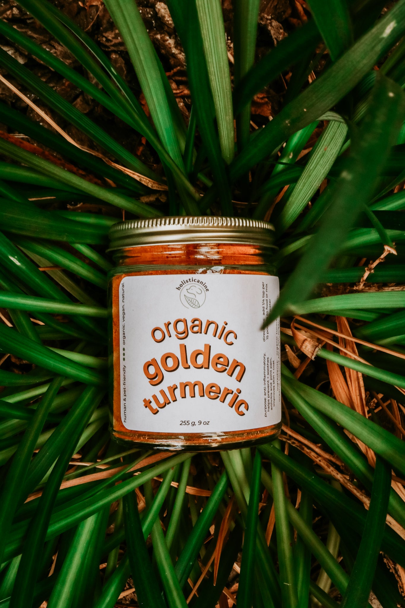 Holisticanine Organic Golden Turmeric | Anti-Inflammatory, Arthritis + Joint Relief Supplement