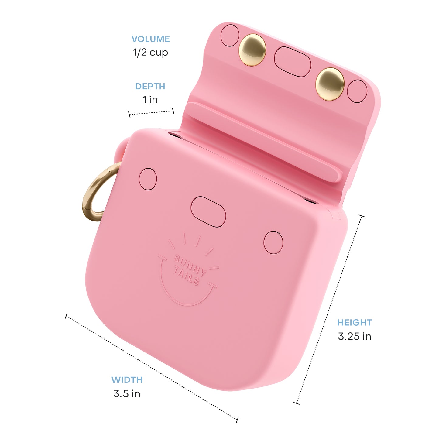 Perfect Pink Snap Dog Treat Pouch