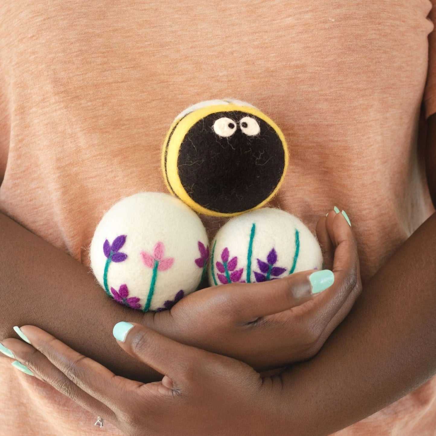 Lavender Fields Set of 3 Eco Dryer Balls - Bee