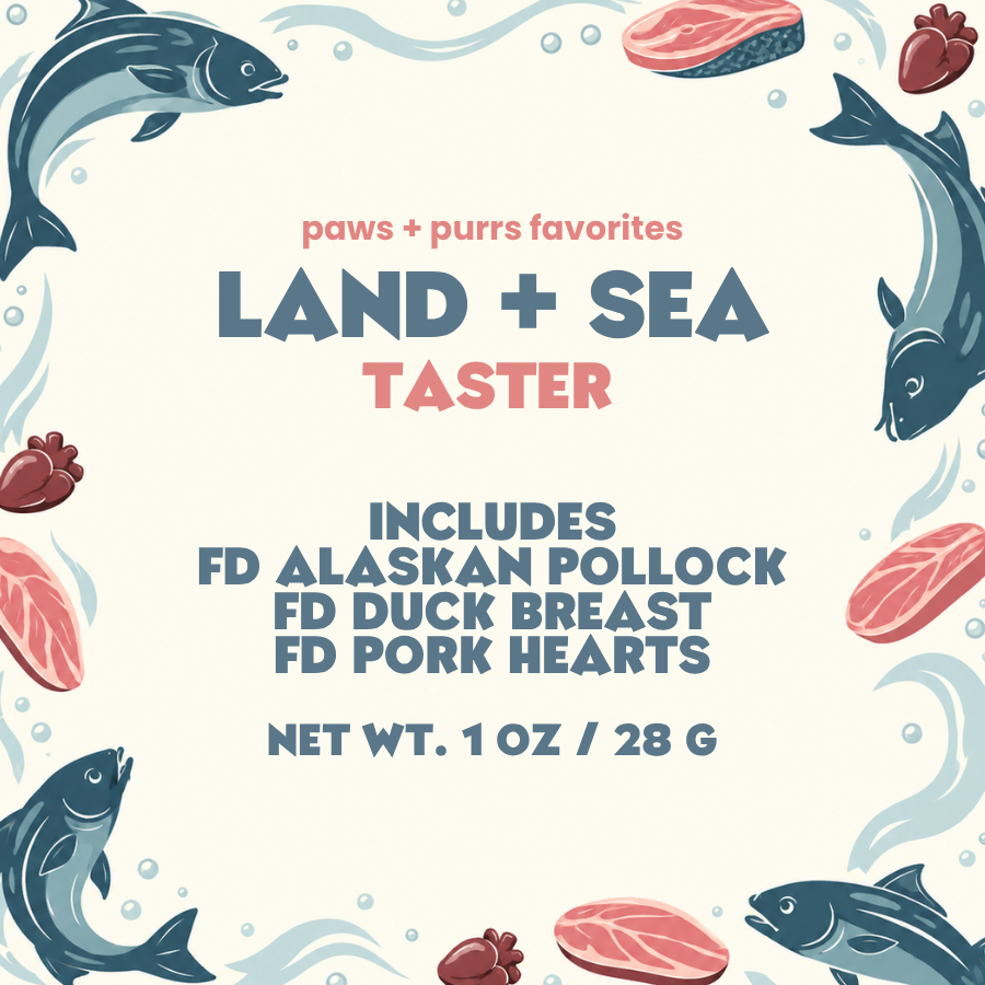 Land + Sea Taster | Freeze-Dried Dog & Cat Treat Sampler
