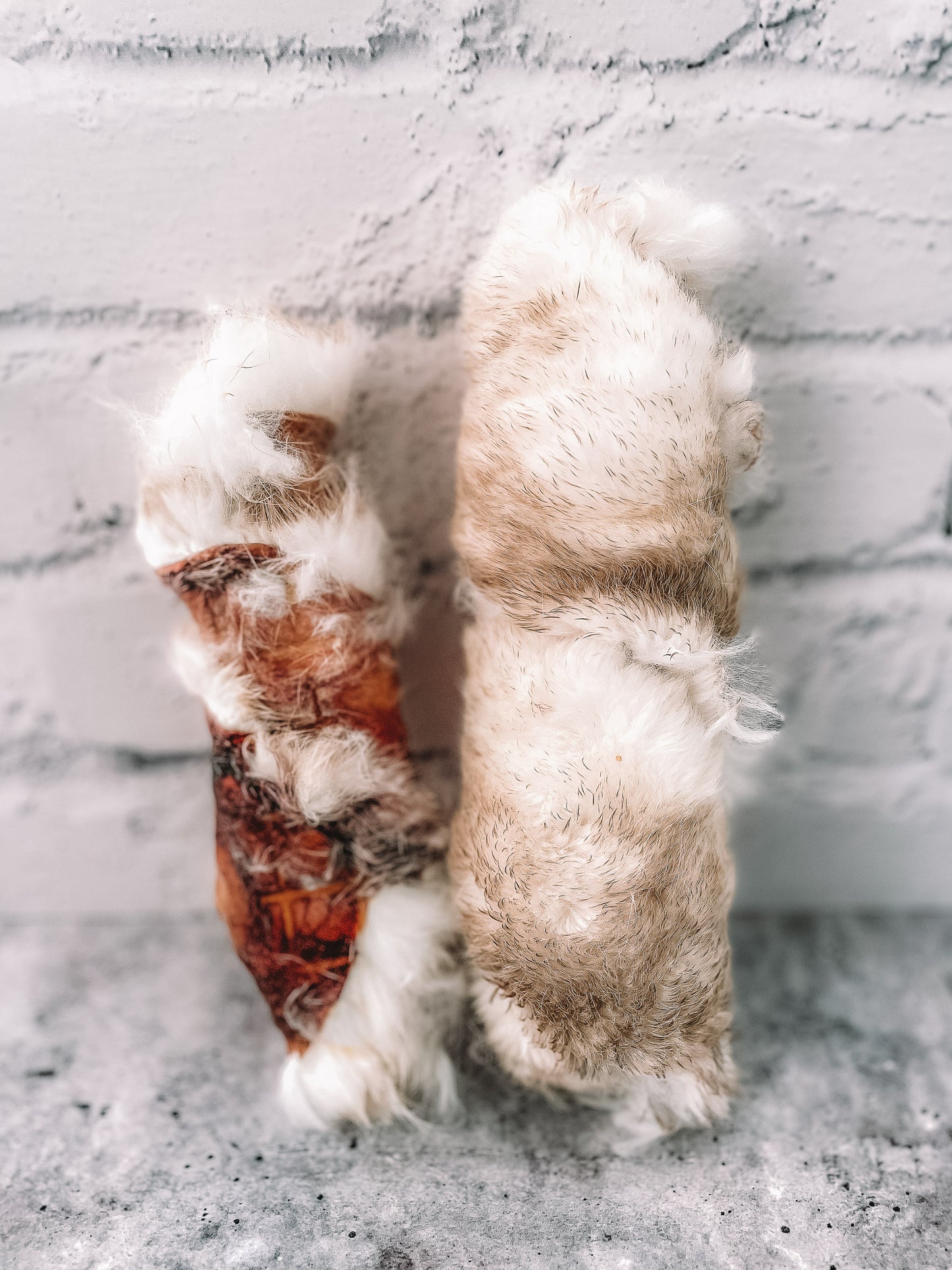 Dehydrated Rabbit Hide Rolls