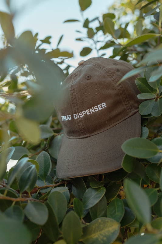 Treat Dispenser Embroidered Cap - Olive/Brown