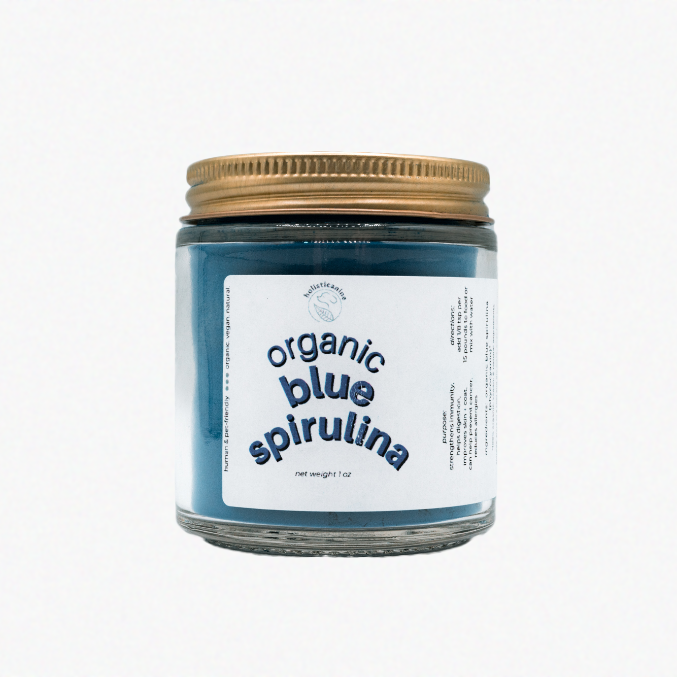 Holisticanine Organic Blue Spirulina Allergy & Immune Support Supple Wild n Fresh Treats