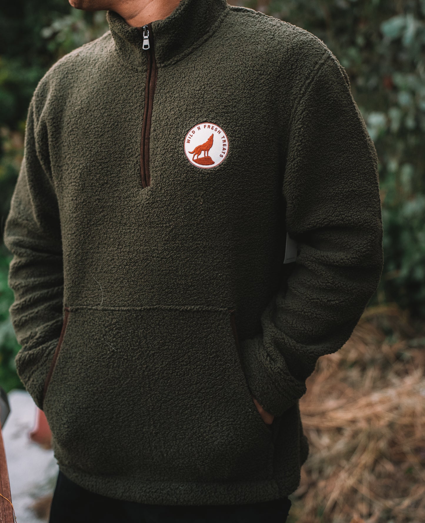 Wild n Fresh Treats Logo Fleece Pullover