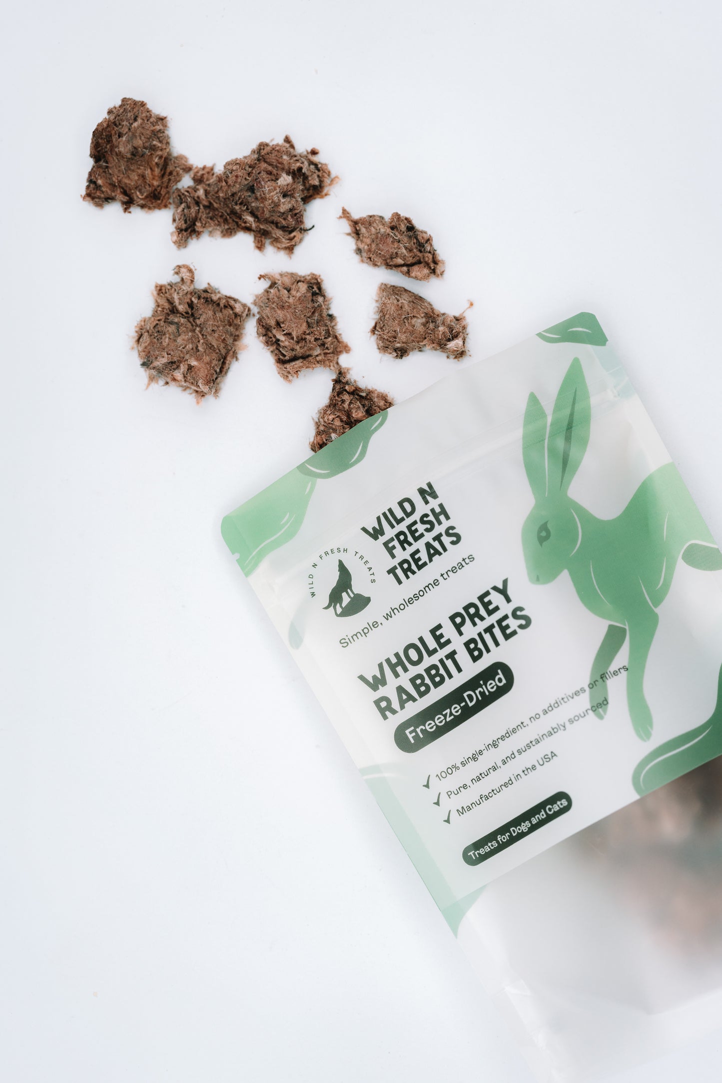 Fresh Bites Rabbit Freeze-Dried Whole Prey Rabbit Bites – Wild n Fresh Treats