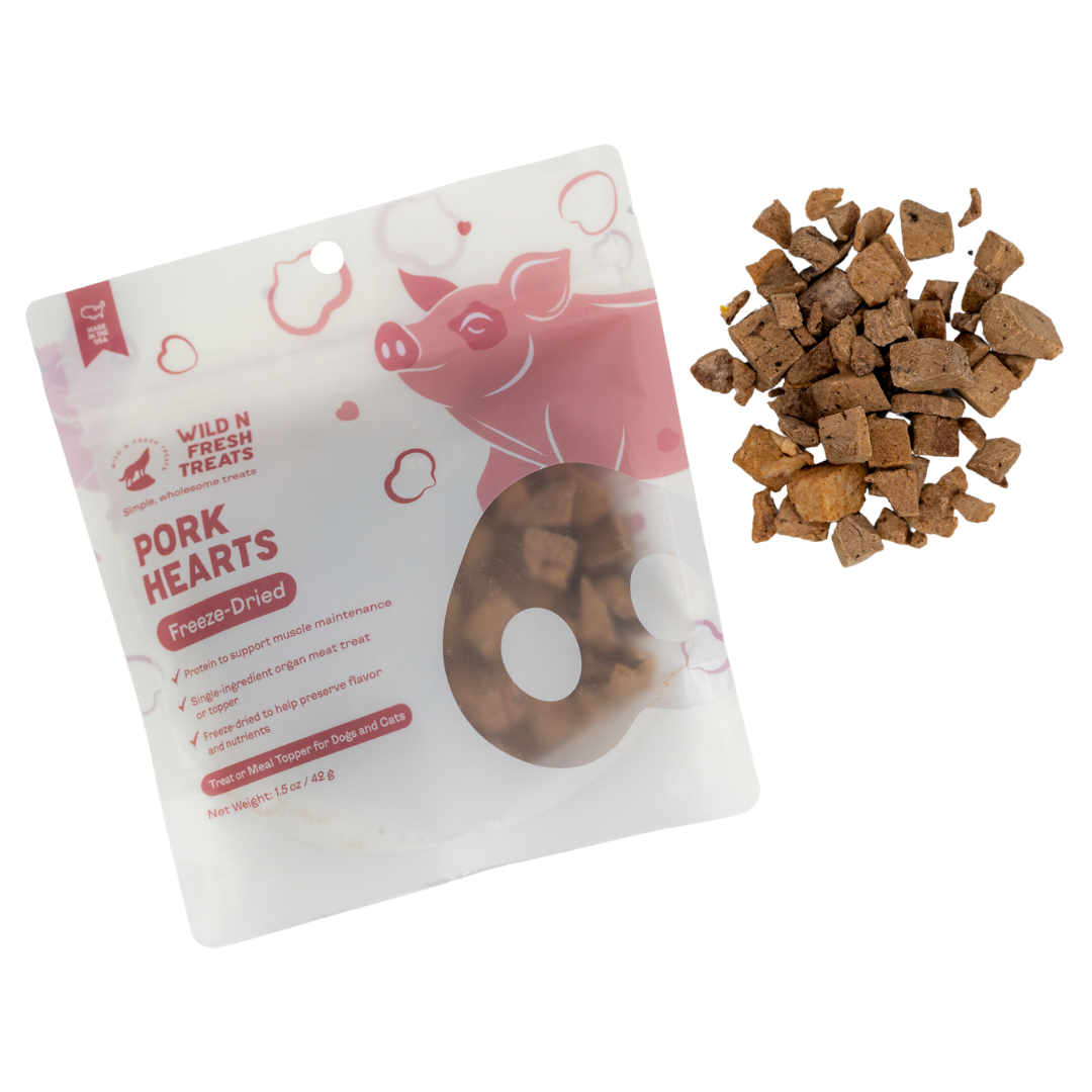 Freeze-Dried Pork Hearts