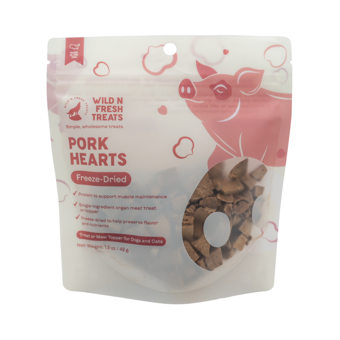 Freeze-Dried Pork Hearts