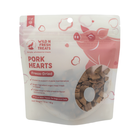 Freeze-Dried Pork Hearts