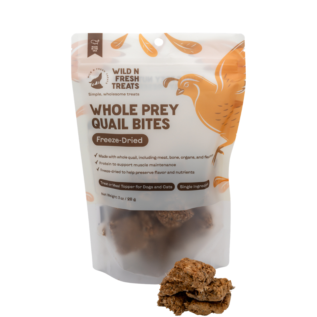 Freeze-Dried Whole Prey Quail Bites