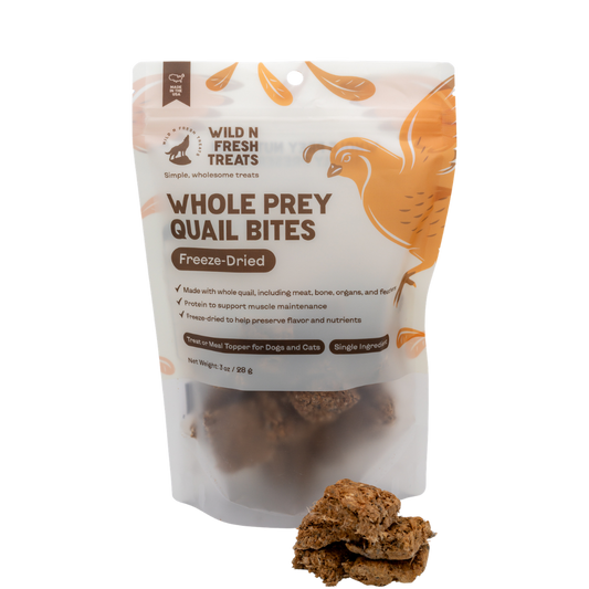 Freeze-Dried Whole Prey Quail Bites