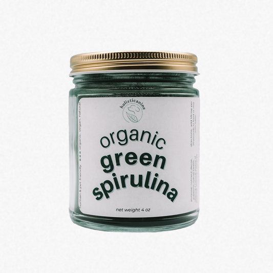 Holisticanine Organic Green Spirulina | Anti-Inflammatory and Antioxidant Supplement