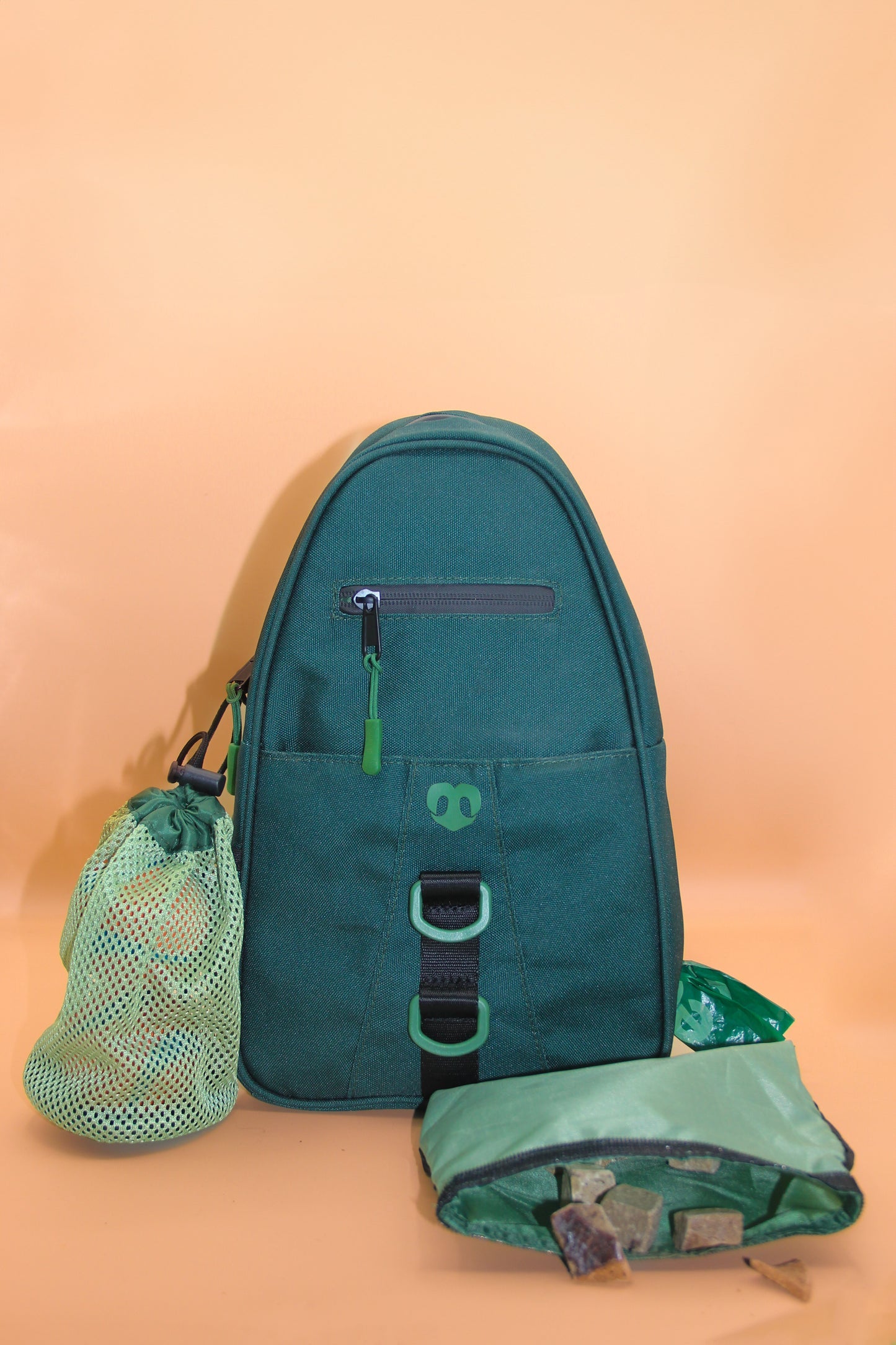 Molo waterproof dog walking bag with treat pouch