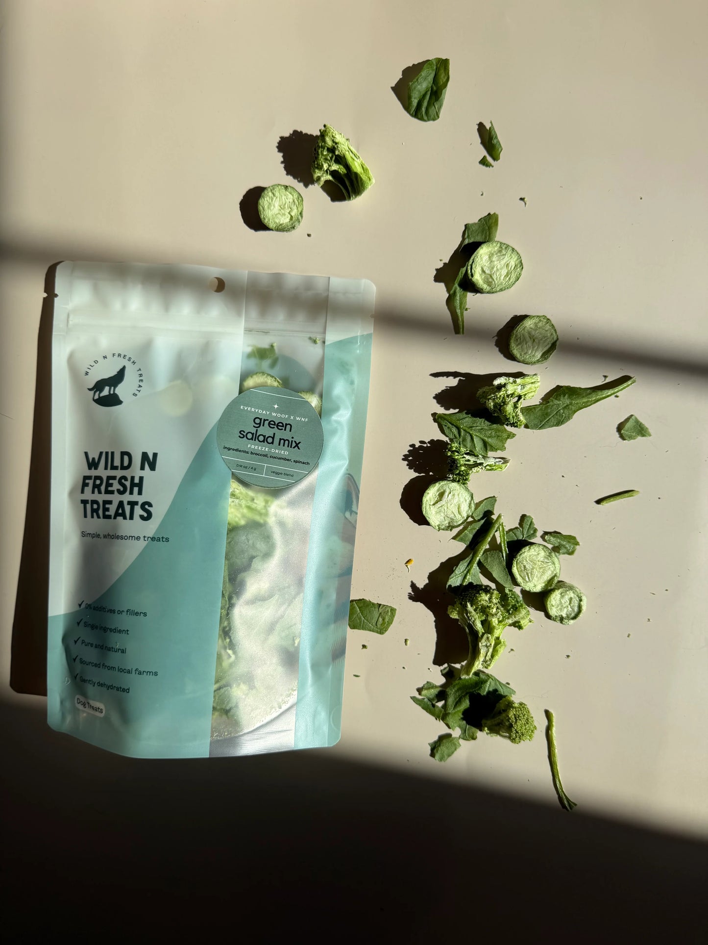 WnF x Everyday Woof Freeze-Dried Greens Salad Mix