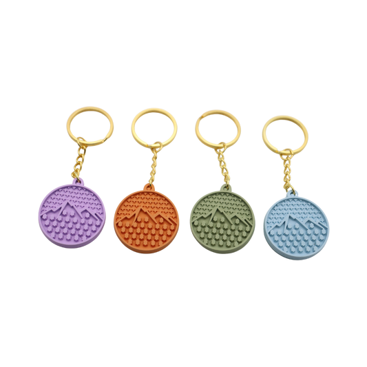 Mountain Grub Mat Keychain