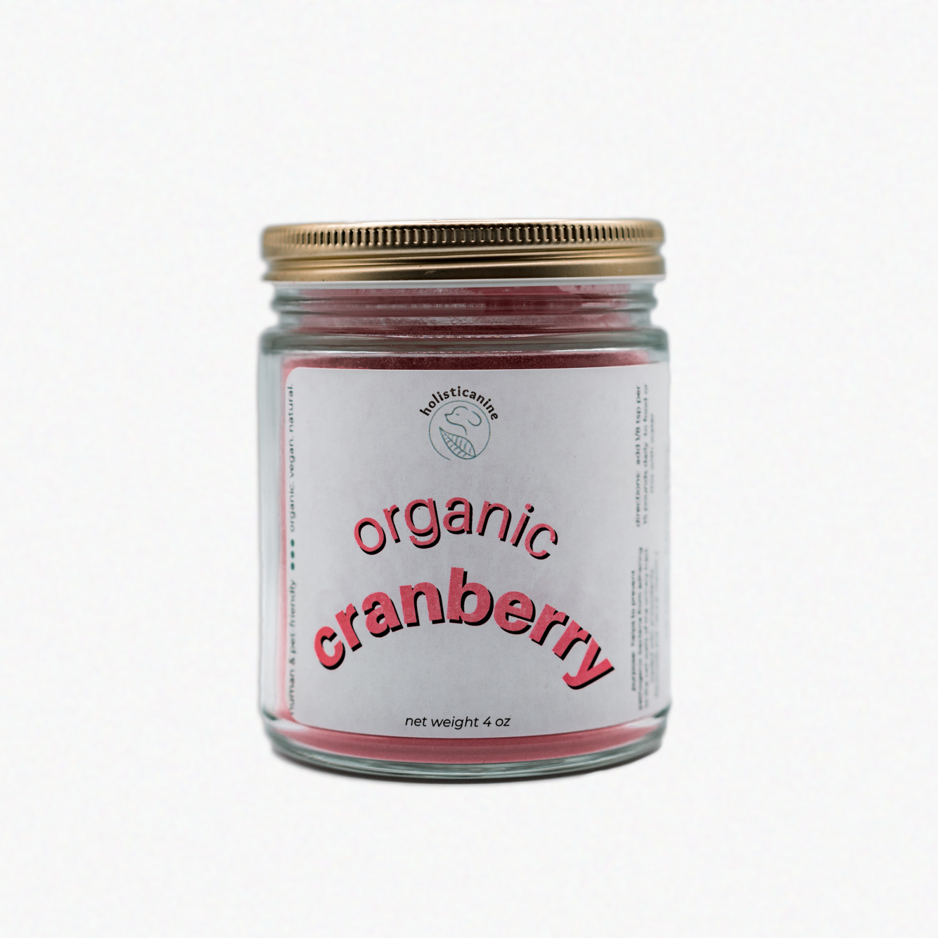 Holisticanine Organic Cranberry | Urinary Tract and Immune Support Supplement
