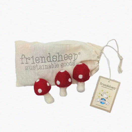 Red Amanita Mushrooms Eco Toys/Fresheners - Earth Month