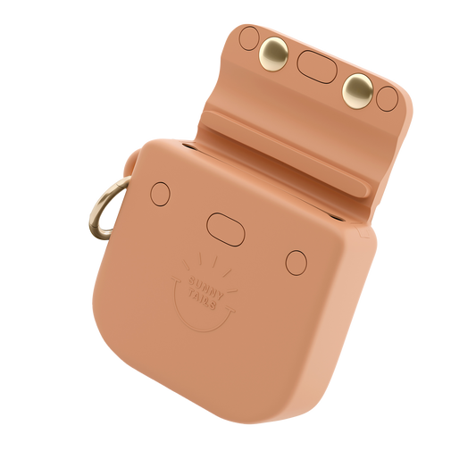 Chai Brown Snap Dog Treat Pouch