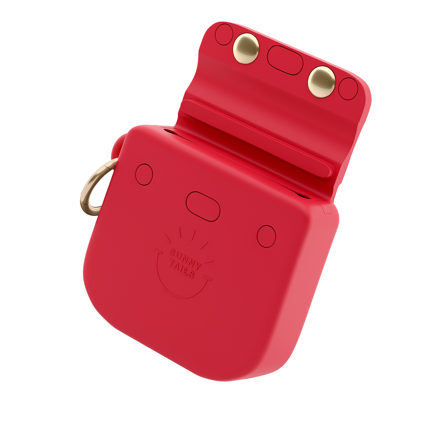 Cherry Red Snap Dog Treat Pouch