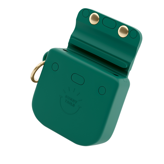 Meadow Green Snap Dog Treat Pouch
