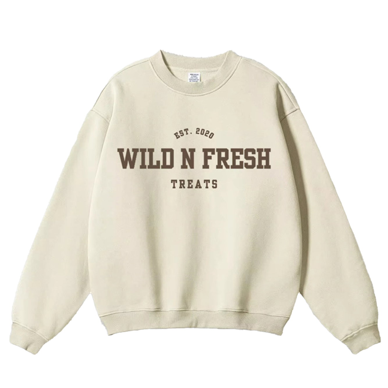 Wild n Fresh Treats Varsity Crewneck - Mushroom Mist [PREORDER]