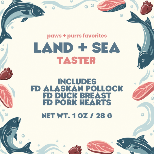 Land + Sea Taster | Freeze-Dried Dog & Cat Treat Sampler