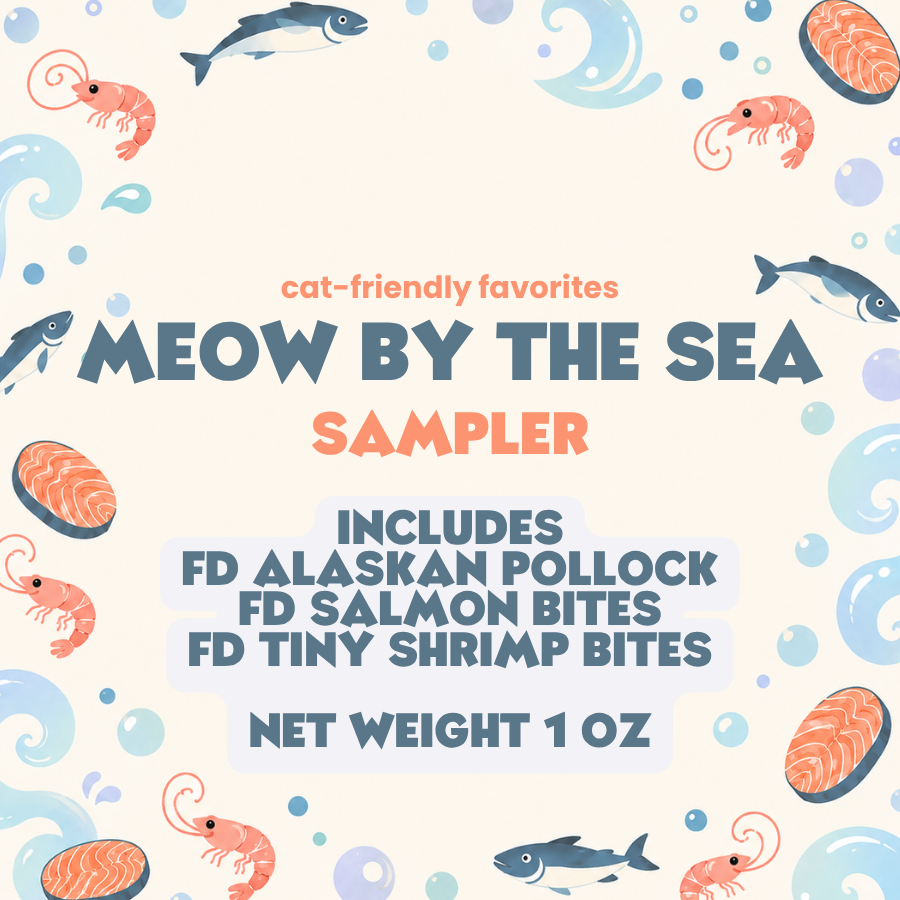 Meow by the Sea Sampler | Freeze-Dried Seafood Cat Treats