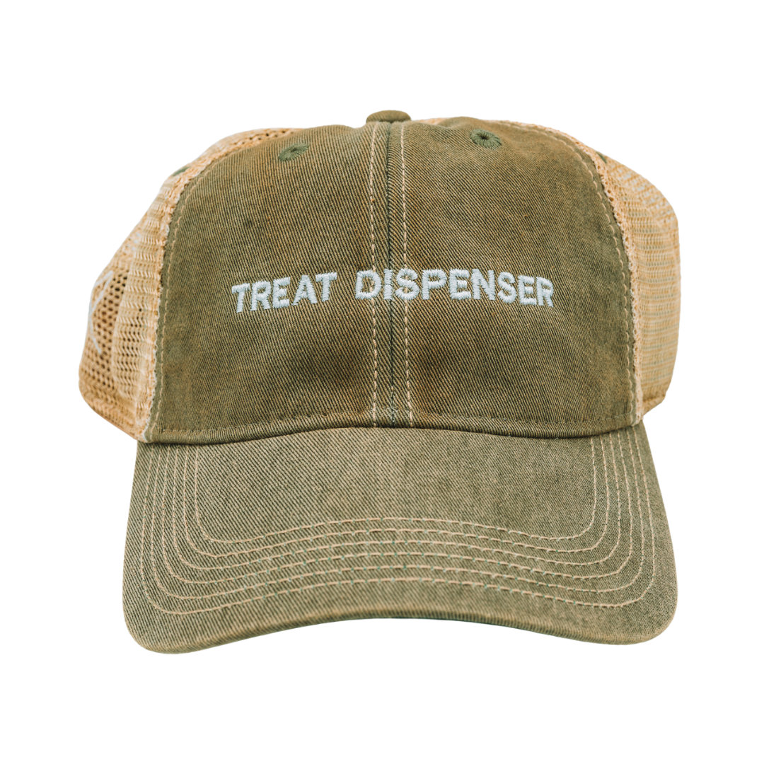 Treat Dispenser Trucker Hat — Washed Olive