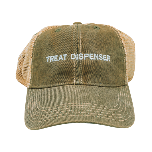 Treat Dispenser Trucker Hat — Washed Olive