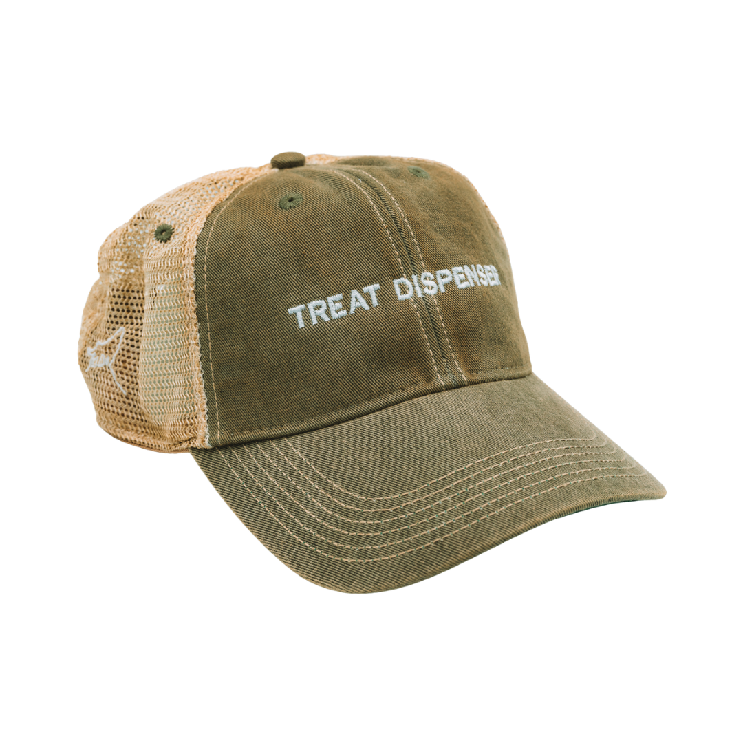 Treat Dispenser Trucker Hat — Washed Olive
