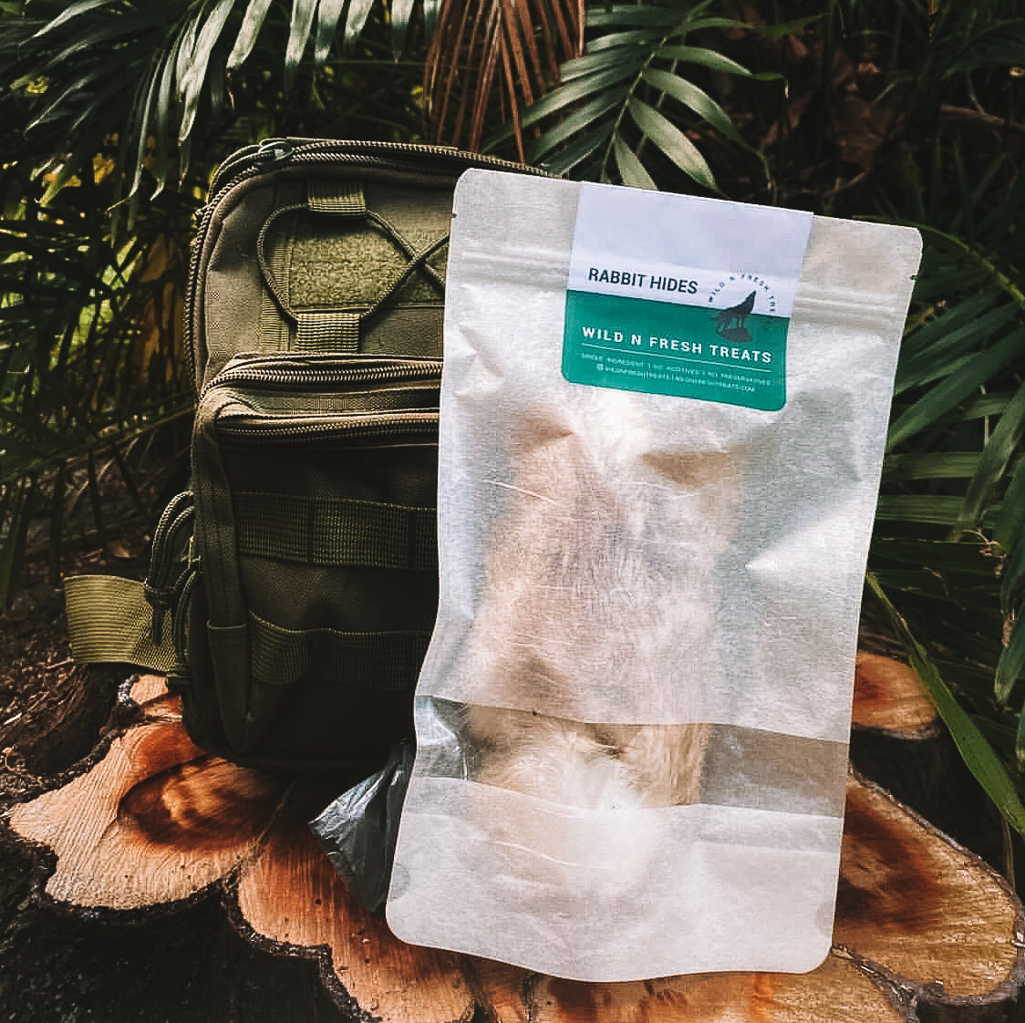 Dehydrated Rabbit Hide – Wild n Fresh Treats