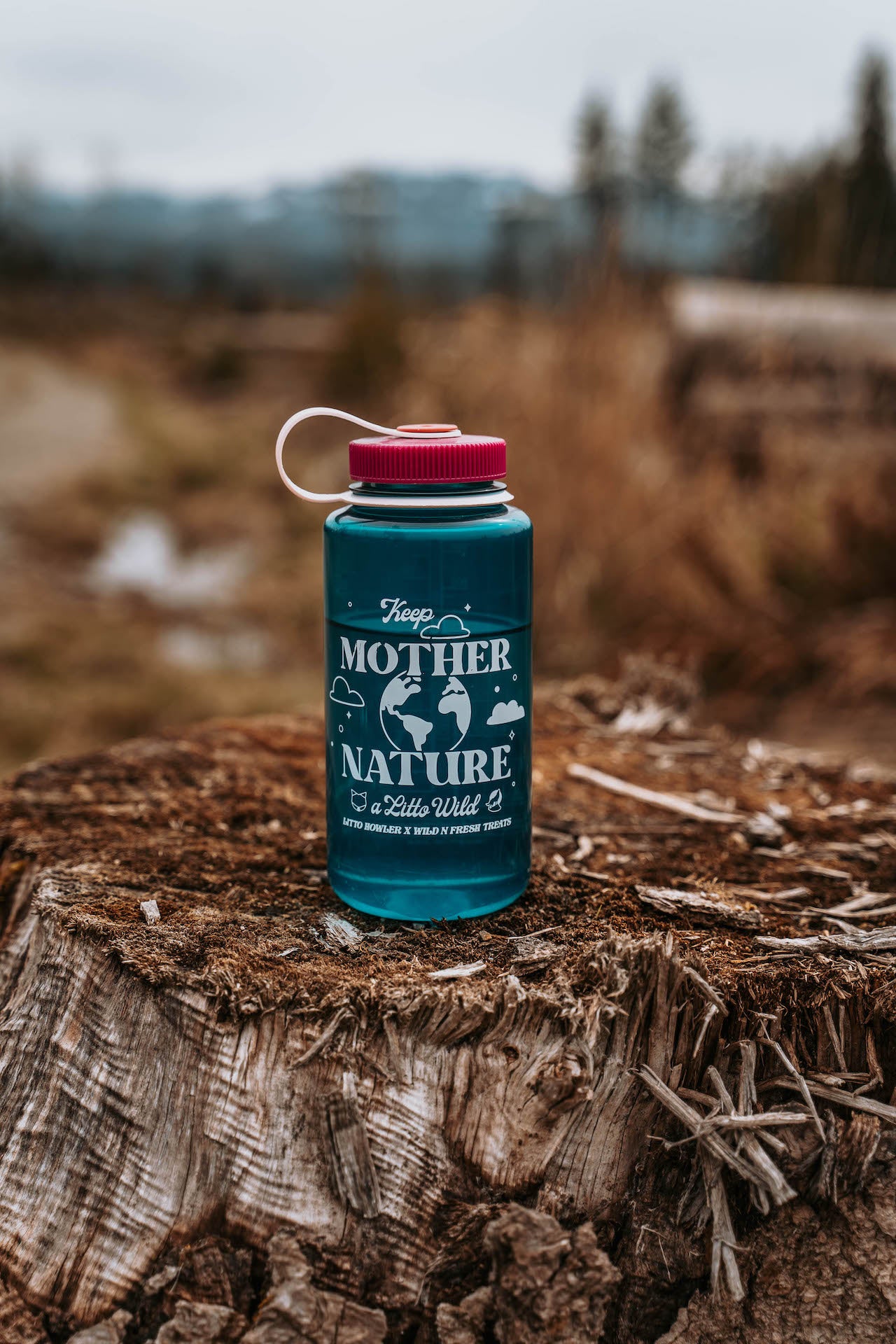 Mother Nature Water Bottle (Litto Howler x Wild n Fresh Treats)