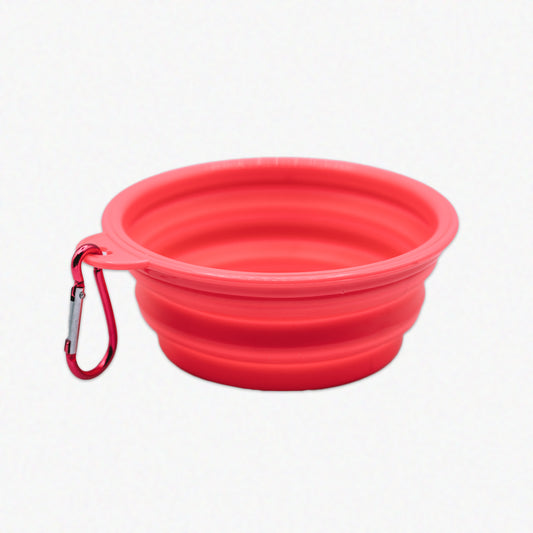 Travel Collapsible Dog Bowl - Pink